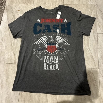 NUEVO CON ETIQUETAS GAP Camiseta Johnny Cash Hombre En Negro Logo Hombre’s XL NUEVO Foto 1 de 4