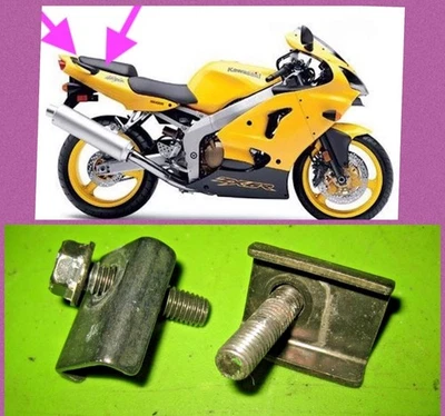 1999-2008 ZX6R ZX6 ZZR ZX9R 9 6R Ninja barra de apoio traseira suporte parafusos parafusos de montagem - Imagem 1 de 4