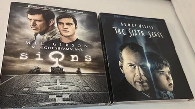 Sixth Sense + Signs (4K/Blu-ray) SLIPCOVERS-NEW-Box Shipping with Tracking - Image 1 of 4