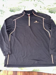 MENS UNDER ARMOUR 1/4 Zip SHIRT GOLF Black Allseason Gear the Phoenician - Picture 1 of 6