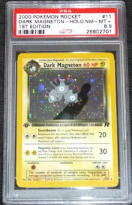 2000 POKEMON ROCKET 1ST EDITION DARK MAGNETON HOLO #11/82 PSA 8.5 NM-MT (NEAR 9) - Picture 1 of 2