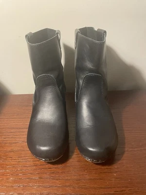 Sanita Botas Mujer 40 Juna Madera Botín Negro Informal Tacón Madera NUEVO Foto 1 de 4