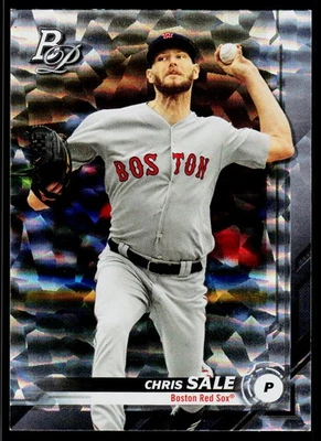 2019 Bowman Platinum ICE Chris Sale # 78 Red Sox - Image 1 of 2