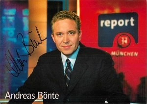Andreas Bönte - Autogrammkarte TV-Moderator Report München - Picture 1 of 2