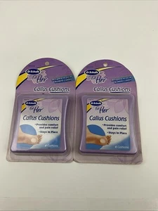 2 NEW SEALED DR. SCHOLL'S FOR HER CALLUS CUSHIONS FIT WOMENS SHOES DISCONTINUED - Picture 1 of 3