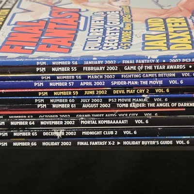 Playstation Magazine PSM Lot Vol. 6 2002 x 11 Issues - Image 1 of 2