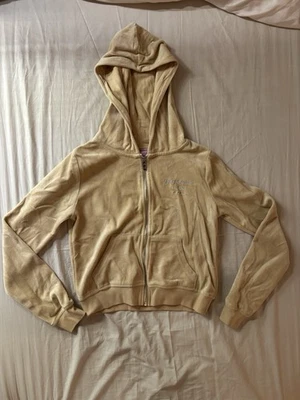 Forever 21 x Juicy Couture желтовато-коричневый со стразами свитер молнии куртка размер маленький - Изображение 1 из 4