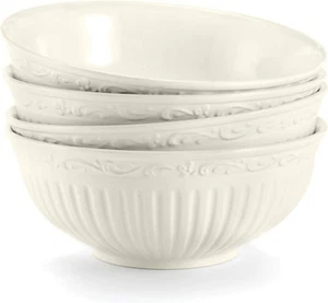 Mikasa DD900-410 Italienische Landschaft Obstschale, 5-1/4 Zoll, Set 10 Unzen, Weiß - Bild 1 von 5