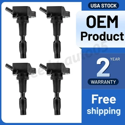 Set Of 4 Ignition Coil For 2015-2017 Hyundai Sonata 2016 Kia Optima UF764 - Image 1 of 4