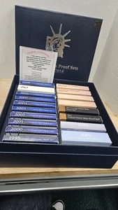 United States Proof Sets 1999-2016 18 Proof Sets With Ogp & Coa - Picture 1 of 6
