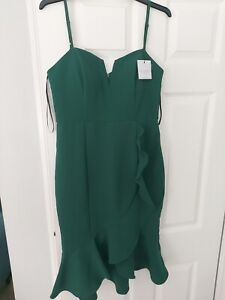 Laundry By Shelli Segal Green Dress Size 8 Bnwt
