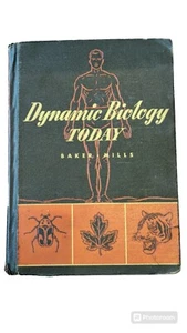 Vintage 1943 Dynamic Biology Today Baker Mills Rand McNally Vintage School... - Picture 1 of 10