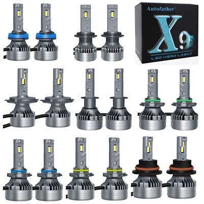 360W 36000lm HB4 HB3 HB2 9007 H11 H4 9005 9006 H7 5202 H13 9012 LED Headlight 2x - Image 1 of 4