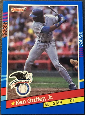 Tarjeta Donruss All Star 1991 Ken Griffey Jr. #49 Seattle Mariners! A4/8/14 Foto 1 de 2