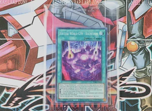 YuGiOh Spell Card Virtual World City - Kauwloon PHRA-EN055 1st Super Rare - Picture 1 of 2