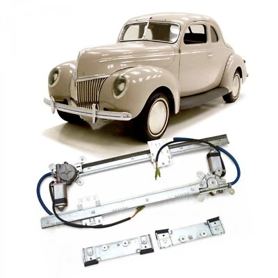 2 Door 12V Power Window Conversion Kit for 1939 Ford Coupe Club Standard Deluxe - Imagem 1 de 4