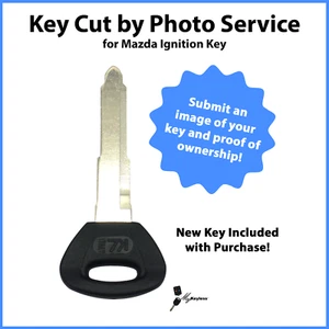 -Key Cut by Photo- Service for Replacement Mazda Non-Transponder Car Key MZ31-P - Picture 1 of 7