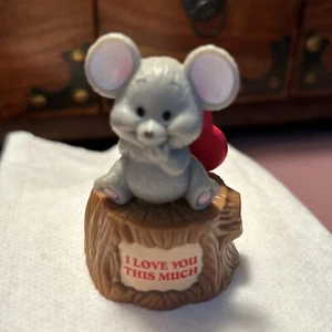 Vintage Russ I Love You This Much Baby Mouse 2” Figurine - Picture 1 of 3