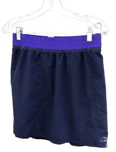 L.L. Bean Girls Hiking Activewear Skort Sz 16 Navy Blue PullOn Elastic WaistEUC - Picture 1 of 9