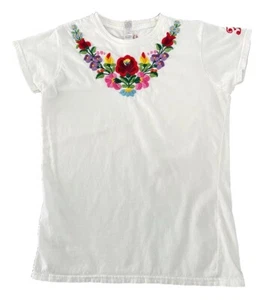 Hungarian Handmade Kalocsa Matyo Embroidered Top Folk Art Traditional Women’s M - Picture 1 of 8