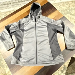 Sudadera con capucha gris cremallera completa Eddie Bauer para hombre talla 3XL - Imagen 1 de 14