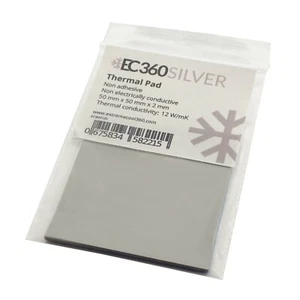 EC360® SILVER 12W/mK Wärmeleitpad (50 x 50 x 2,0 mm) I ThermalPad GPU RAM CPU - Picture 1 of 7
