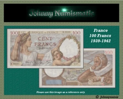 France 100 Francs 1942 UNC - Image 1 of 3