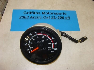 ARCTIC CAT ZL600 2003 EFI SS OEM VELOCÍMETRO 2053 millas bonito Foto 1 de 4
