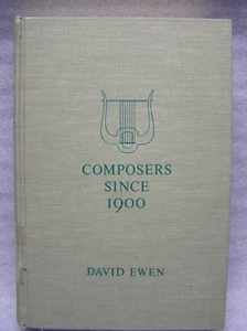 Komponisten seit 1900 David Ewan HB Buch HW Wilson NY 1969 kein DJ - Bild 1 von 3