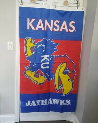 Kansas Jayhawks Banner Vertical Flag 34" X 62" - Image 1 of 3