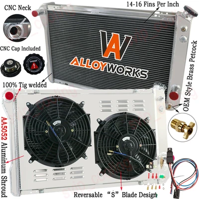 Fit 1982-92 CHEVY CAMARO/PONTIAC FIREBIRD TRANS AM V8 4 ROW RADIATOR FAN SHROUD - Image 1 of 4