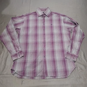 Camisa Burberry London Para Hombre Grande 16 41 Cuadros Abotonada Manga Larga Reino Unido Vestido Ajuste - Imagen 1 de 10
