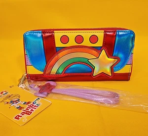 Loungefly Rainbow Brite Cosplay Rainbow Metallic 80s Cartoon Wristlet Wallet NEW - Picture 1 of 15