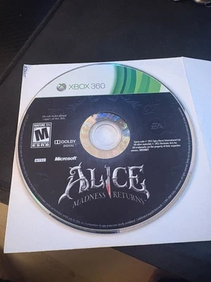Alice: Madness Returns (Microsoft Xbox 360, 2011) DISC ONLY - Image 1 of 2