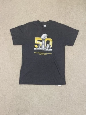 NFL Team Apparel Super Bowl 50 San Francisco Grey T Shirt - Image 1 of 4