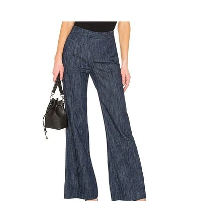 Nuevo Pantalón Acampanado Joie X REVOLVE 2 Sylvana Denim Lavado Oscuro Pierna Ancha Mujer 32." Foto 1 de 4