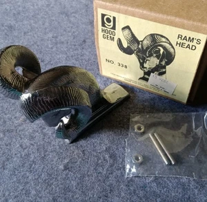 Chrome Metal Ram's Head Hood Ornament Replacement for Dodge Ram Pickup Truck Rig - Imagen 1 de 5