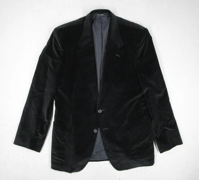 Chaqueta Yves Saint Laurent Para Hombre 52R Negro Terciopelo Blazer Abrigo Deportivo Suiza Foto 1 de 4