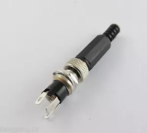 10 Sets Lockable 5.5mm x 2.1mm DC Power Plug Socket Female Panel Mount Connector - Picture 1 of 2