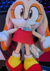 SONIC THE HEDGEHOG CREAM THE RABBIT PELUCHE 8" autentico grande orientale IN MAGAZZINO! - Foto 1 di 3