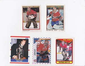 US/Canada 5 Hockey Cards Differents Patrik Roy + Anglis + French + - Picture 1 of 2
