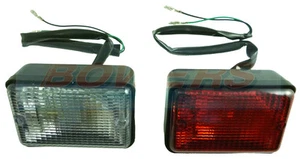 LAND ROVER DEFENDER 90/110 RECTANGULAR FOG AND REVERSE LAMPS LIGHTS LEP ENGLAND - Picture 1 of 3