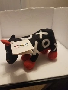 Mucca peluche nuova con etichette Westland Giftware The Museum Company abbracci e fumetti - Foto 1 di 5
