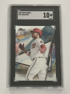 2020 Topps Finest #14 Juan Soto SGC 10 Gem Mint - Picture 1 of 2