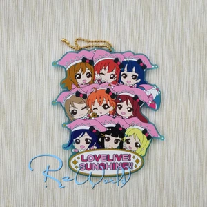 T1361 Anime LoveLive! sunshine rubber Straps Keychain KeyRing Race Cosplay - Picture 1 of 1