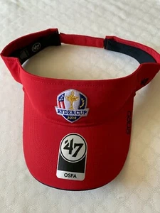 Nueva visera de golf Ryder Cup 2020 Whistling Straits roja marca '47 - Imagen 1 de 3