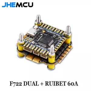 JHEMCU F7 Stack F722 Dual Flight Controller RuiBet 60A ESC 3-6S for RC FPV - Picture 1 of 6