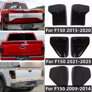 2PCS Smoked Black Rear Tail Light Trim Bezel Cover Ford F150 2009-2025 Exterior - Picture 1 of 19