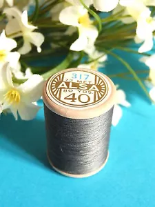 879B / Beautiful Coil Old Wire DMC Cotton Alsa N° 40 Grey N° 317 - Picture 1 of 1