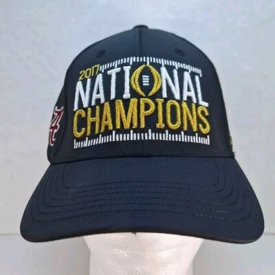 Alabama Crimson Tide Hat Cap 2017 National Champions Locker Room Strapback - Image 1 of 4